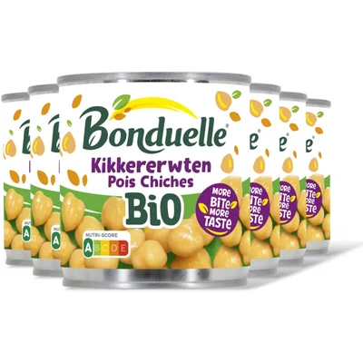 Bonduelle Bonduelle Kikkererwten bio 6-pack