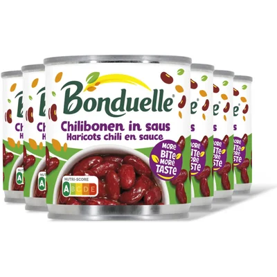 Bonduelle Bonduelle Chilibonen in saus 6-pack