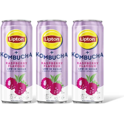 Lipton Ice tea kombucha raspberry 3-pack