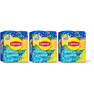 Lipton Ice tea sparkling zero sugar 12-pack