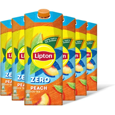 Lipton Ice tea peach zero sugar 6-pack