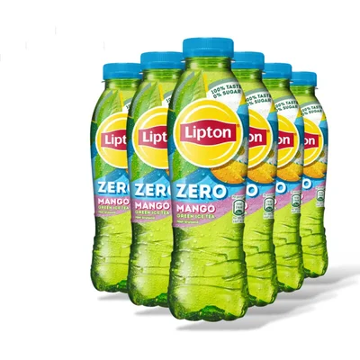 Lipton Zero green ice tea mango 6-pack