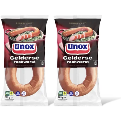 Unox Gelderse rookworst 2-pack