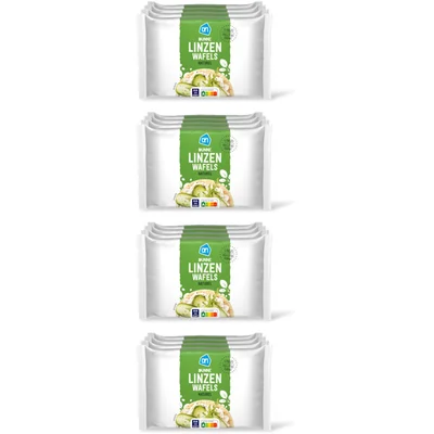 AH Dunne linzenwafels naturel 4-pack 4-pack