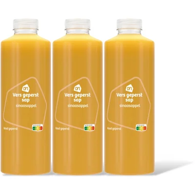 AH Vers geperst sap sinaasappel 3 pack