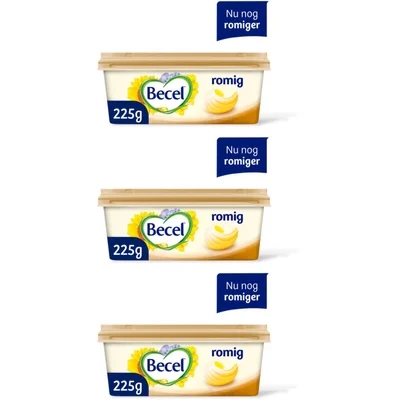 Becel Romig palmolievrij 3-pack