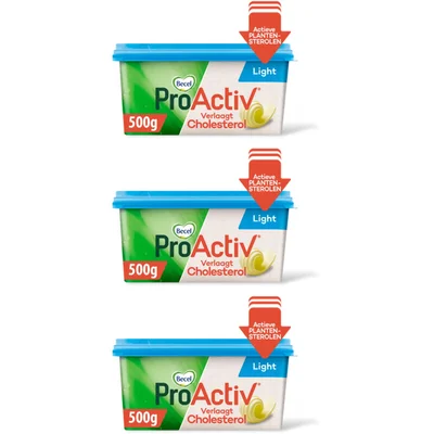 Becel Proactiv light cholesterol 3-pack