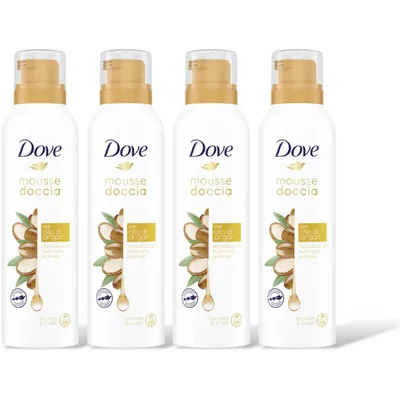 Dove Argan oil shower mousse 4-pack