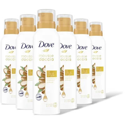 Dove Argan oil shower mousse 6-pack