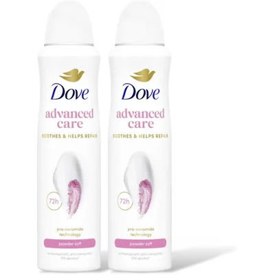 Dove Soft feel deodorant spray 2-pack