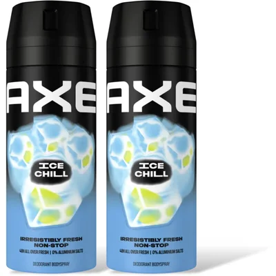 Axe Ice chill deodorant bodyspray 2-pack