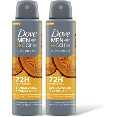 Dove Men+care sandalwood + vanilla 2pack