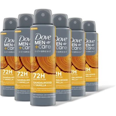 Dove Men+care sandalwood + vanilla 6pack