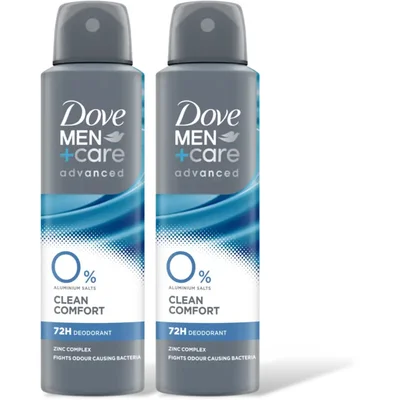 Dove Men+care extra fresh 0% deodorant 2-pack