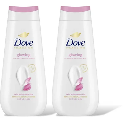 Dove Glowing douchegel 2-pack