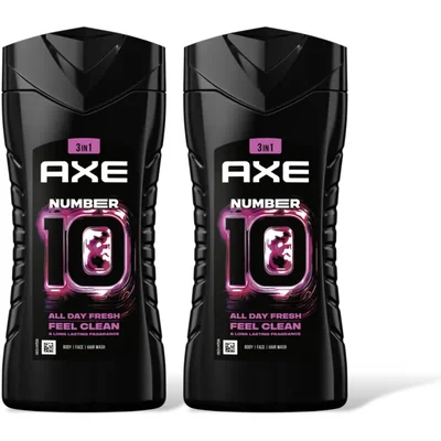 Axe 3in1 number 10 showergel 2-pack