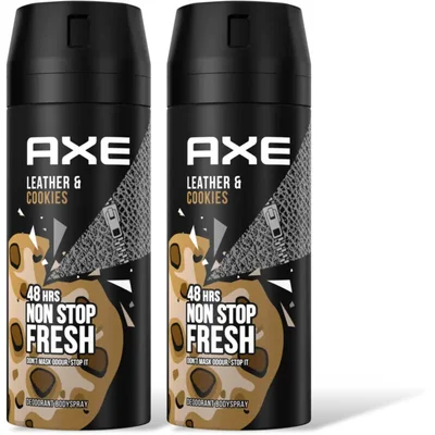 Axe Leather & cookies deo bodyspray 2-pack