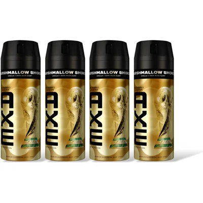 Axe Marshmallow smoke deodorant body 4-pack