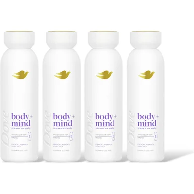 Dove Body+mind lavender & oat milk 4pck