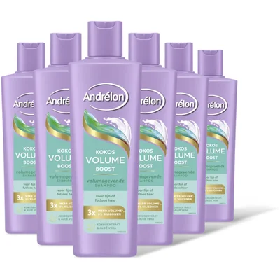 Andrélon Kokos volume boost shampoo 6-pack