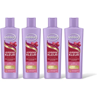 Andrélon Levendige kleur shampoo 4-pack