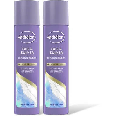 Andrélon Fris & zuiver droogshampoo 2-pack
