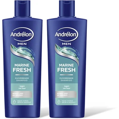 Andrélon Men marine fresh shampoo 2-pack