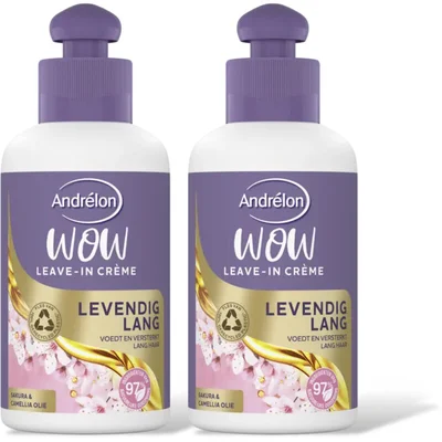 Andrélon Levendig lang leave-in crème 2-pack