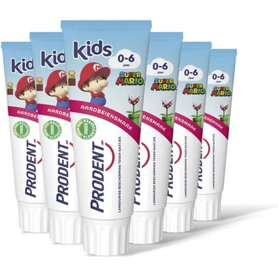 Prodent Tandpasta Mario kids 0-6 jaar 6-pack