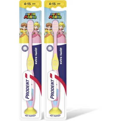 Prodent Tandenborstel super mario jr 6-12 2-pack