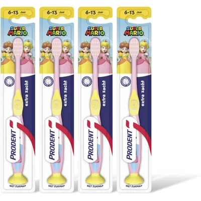 Prodent Tandenborstel super mario jr 6-12 4-pack