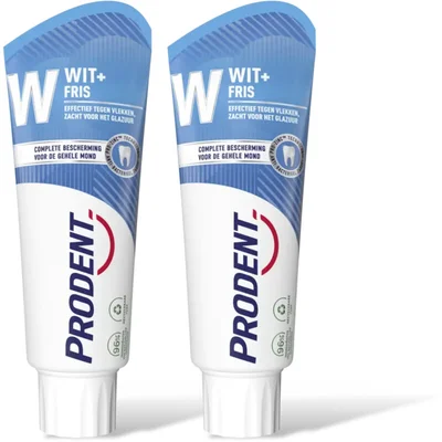 Prodent Tandpasta wit + fris 2-pack