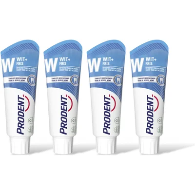 Prodent Tandpasta wit + fris 4-pack