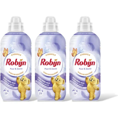 Robijn Wasverzachter puur & zacht 3-pack