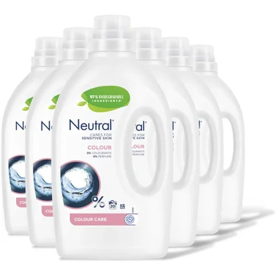 Neutral Wasmiddel colour sensitive skin 6-pack