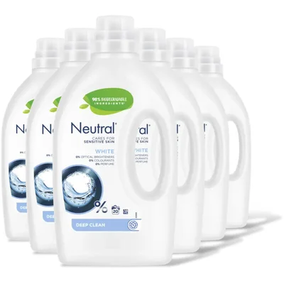 Neutral Wit parfumvrij wasmiddel 6-pack
