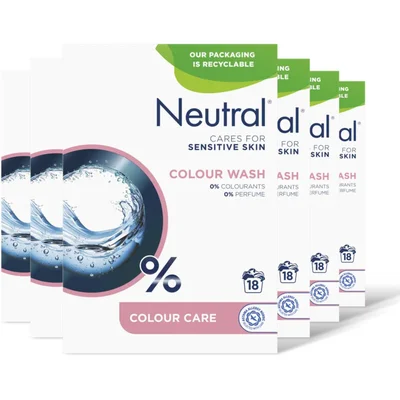 Neutral Parfumvrij waspoeder kleur 6-pack