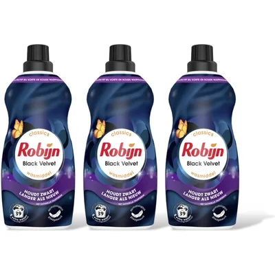 Robijn Black velvet wasmiddel voordeel 3-pack