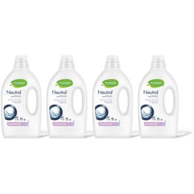 Neutral Wol & fijn vloeibaar wasmiddel 4-pack