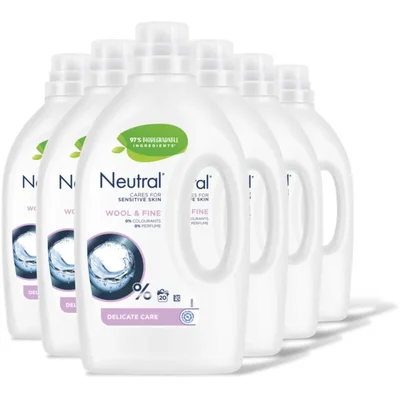 Neutral Wol & fijn vloeibaar wasmiddel 6-pack