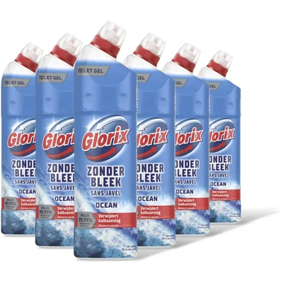 Glorix Toiletreiniger ocean zonder bleek 6-pack