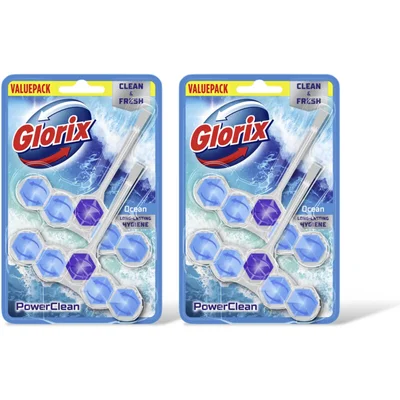 Glorix Power5 ocean duo pack wc-blok 4-pack