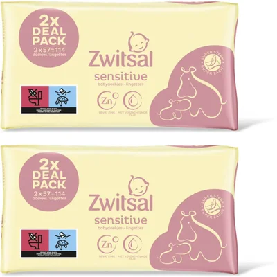 Zwitsal Sensitive billendoekjes 4-pack