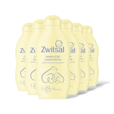 Zwitsal Baby zeepvrije wascrème 6-pack