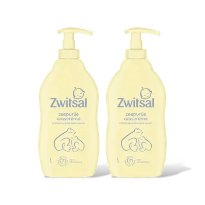 Zwitsal Baby zeepvrije wascrème 2-pack