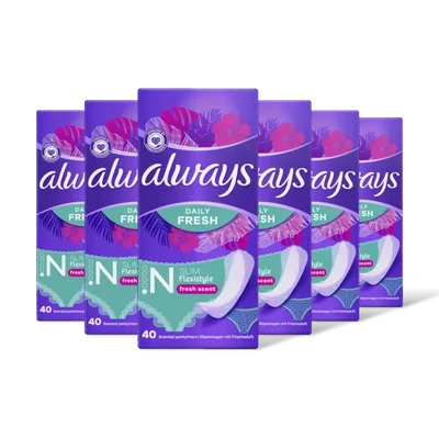 Always Daily frsh slm flexistyle inlegkruis 6pk
