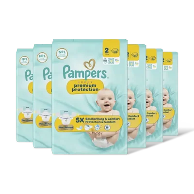 Pampers Premium protection luiers maat 2 6-pack