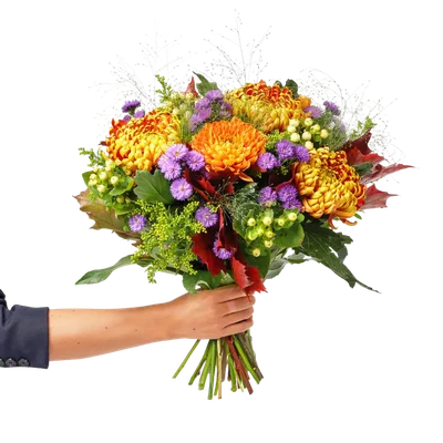 Boeket geplozen chrysant