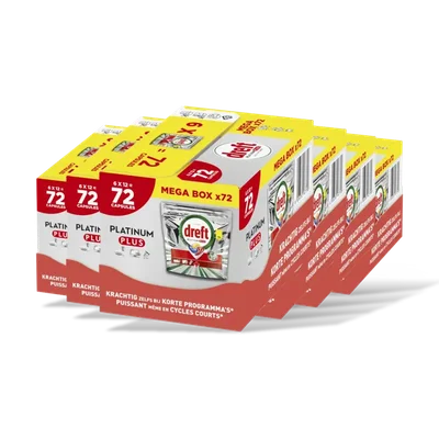 Dreft Platinum plus vaatwastabletten 6x 6-pack