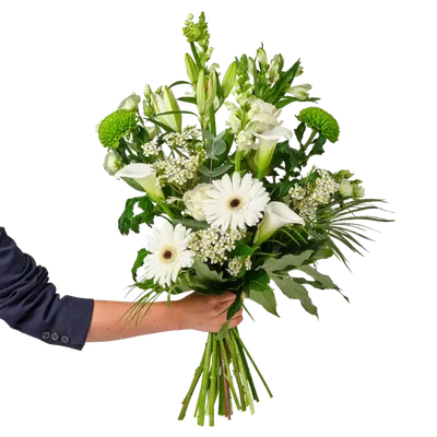 AH Vrolijk veldboeket wit klein